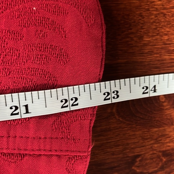 Coldwater Creek Womens Blazer/Jacket 10P Red Mandarin Collar Button Down Lined - Picture 14 of 15